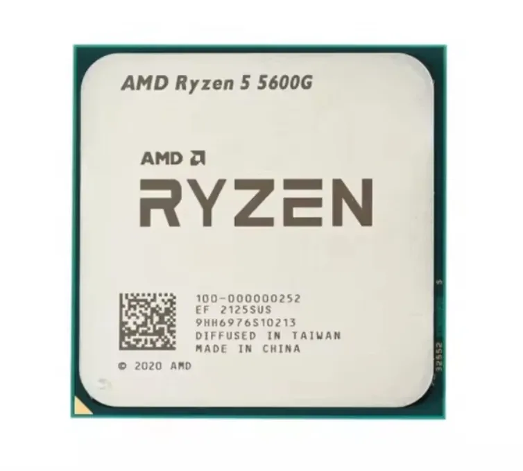 A-M-D 3.9GHz 6 Core 12 Thread AM4 Games CPU for Desktop Computer Motherboard New Original Box AMD R5 5600G-boxintelecom