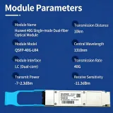 40G QSFP+ Transceiver 40GBASE-LR4 1310nm 10km SMF MPO DOM Optical Transceiver Module