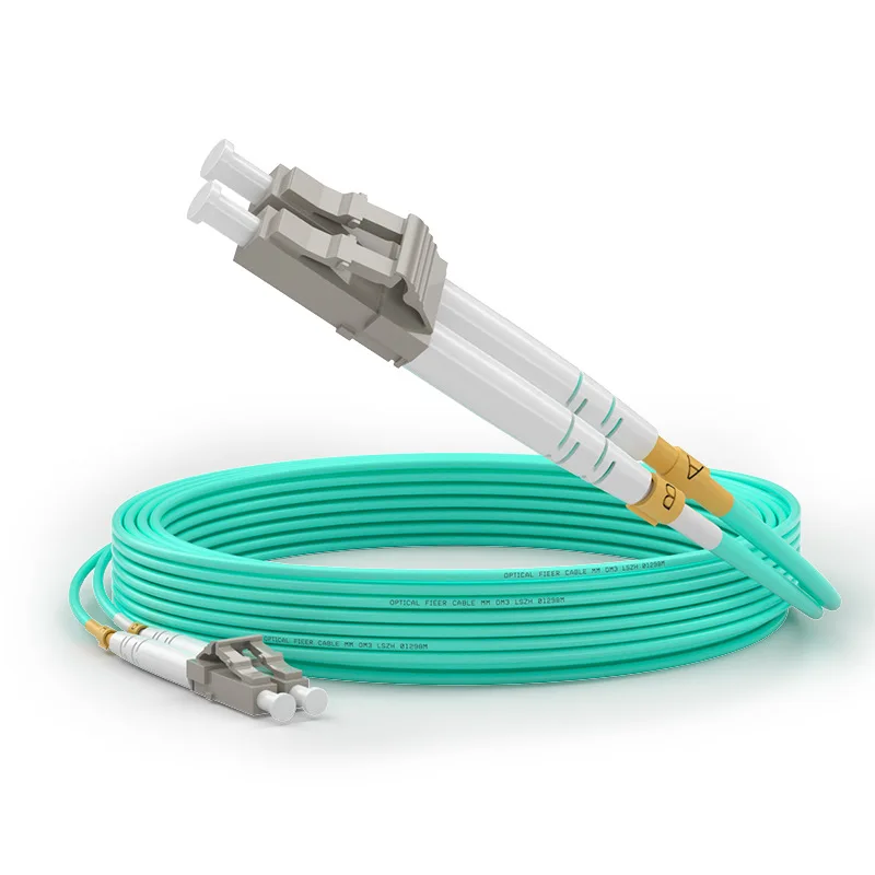 Telecom-Grade 10G LC-LC Duplex OM3 Multimode Fiber Optic Patch Cable 50/125 LSZH High-Spee