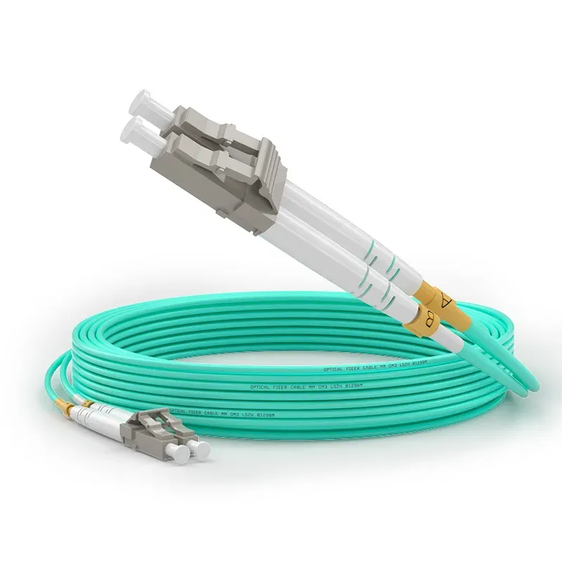 Telecom-Grade 10G LC-LC Duplex OM3 Multimode Fiber Optic Patch Cable 50/125 LSZH High-Spee
