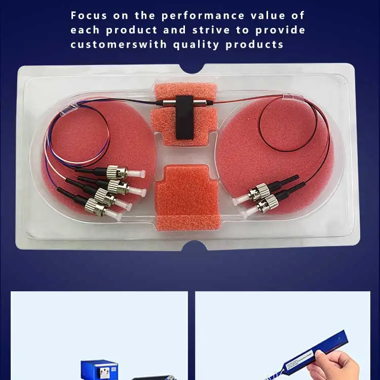 ZG TECH Dual 1x2 Multimode Fiberoptic Switch 8-Port 1310/1550nm FTTx LC/SC/FC/ST Connectors