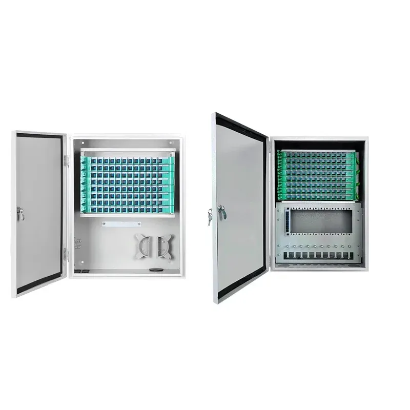 96 Core Outdoor Fiber Optic Distribution Cabinet IP65 Waterproof for FTTH Network SURFIBER