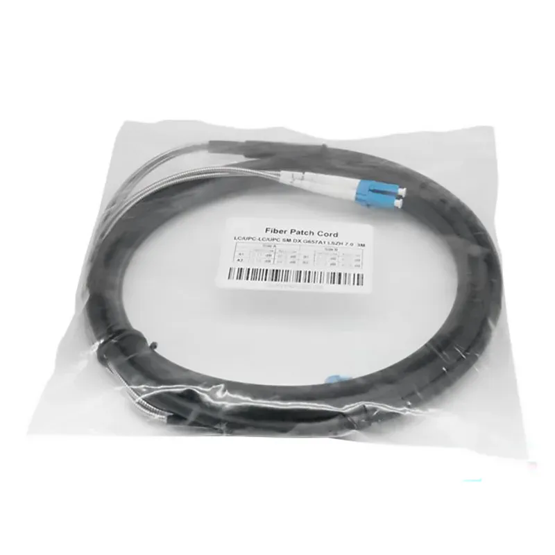DLC-DLC Single Mode Dual Core FTTA Base Station 7.0mm Remote LSZH Outdoor Waterproof Armor