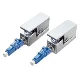 LC/UPC Square Fiber Optic Adapter - Telecom-Grade LC Flange Coupler for Bare Fiber and Pat