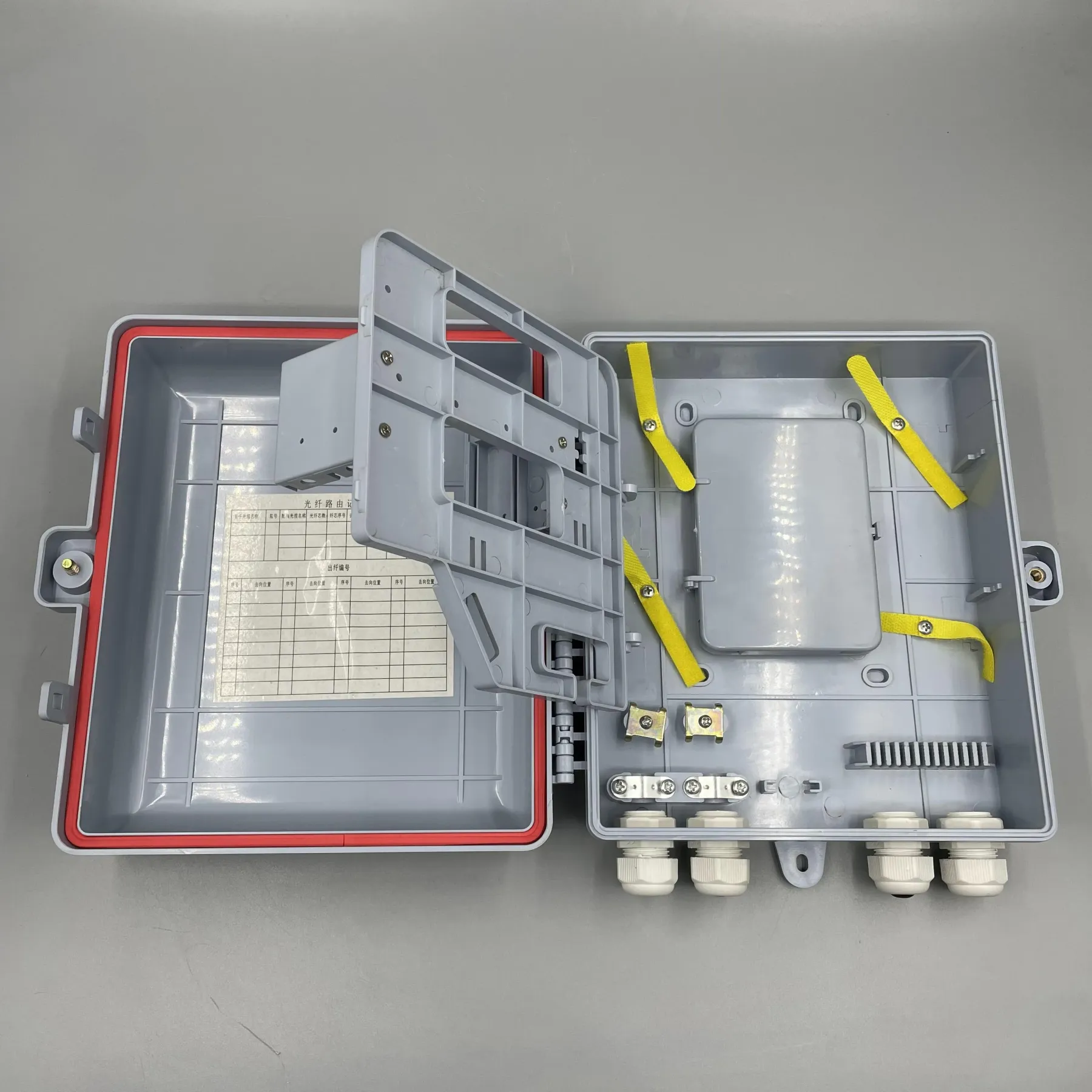 FTTH ABS terminal box fiber optic distribution box 16 core Optical Distribution Boxes 2 in