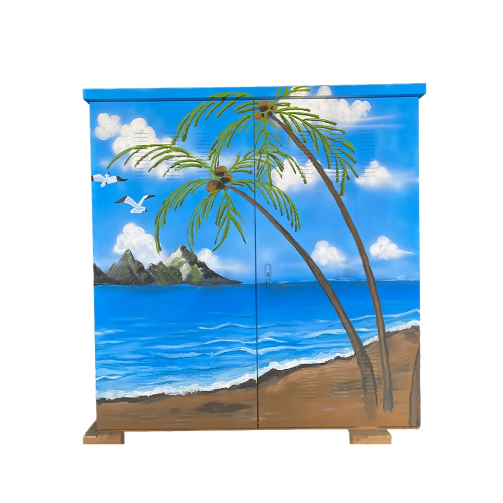 Handmade Stainless Steel Aluminum Communication Cabinet Cover IP55 Outdoor Integrated Electronics Instrument Enclosure Urban RH-boxintelecom