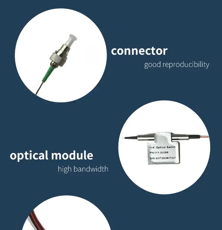 High Quality ZG TECH Mechanical Optical Switch 1x2 with TCP GPRS Wi-Fi Support for FTTX Use 2 Year Warranty