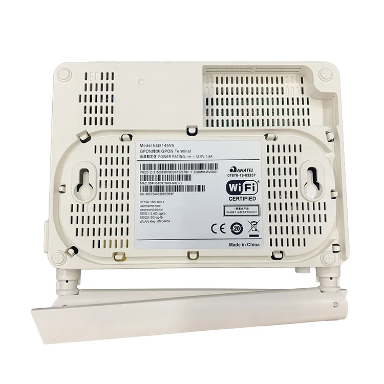 ONU Fiber Modem Wifi Router AC WIFI GEPON Original EG8145V5 4GE +2USB+1POTS+ 2.4G/5.8G Fiber Optic Equipment FTTH Any Brands