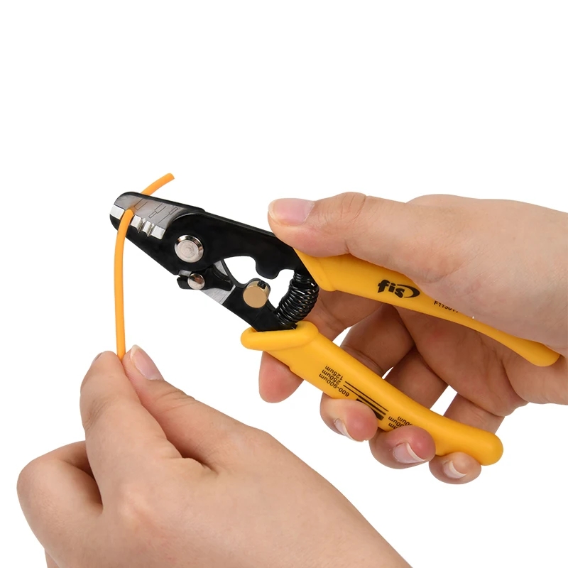 TAWAA Fiber Stripping Pliers Fiber Optic Stripper Fis Single Hole Jacket Remover Fis