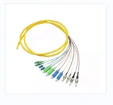 FTTH Pigtails  Fiber Optic Bundle Pigtail FCAPC Connector 12 Color 0.9mm SM