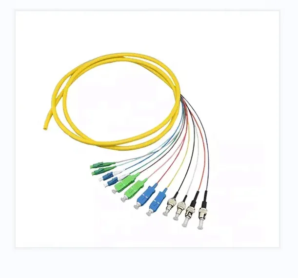 FTTH Pigtails  Fiber Optic Bundle Pigtail FCAPC Connector 12 Color 0.9mm SM