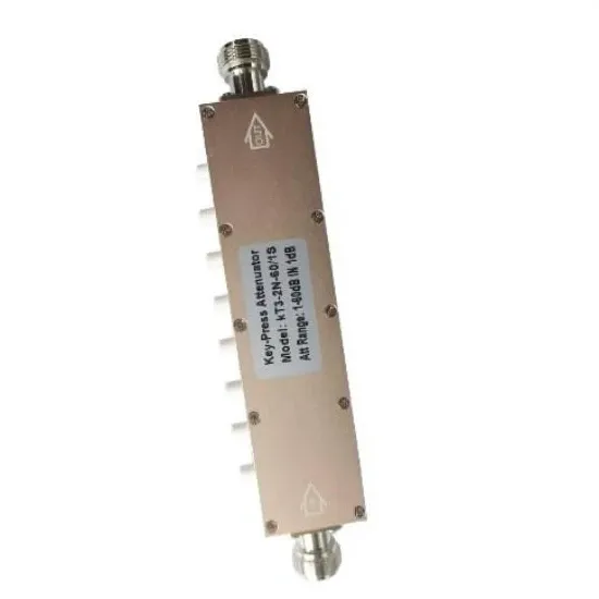 RF Variable Attenuator DC-3GHz 0-60dB 5W RF Key Press Coaxical Attenuator With NF/F Connector