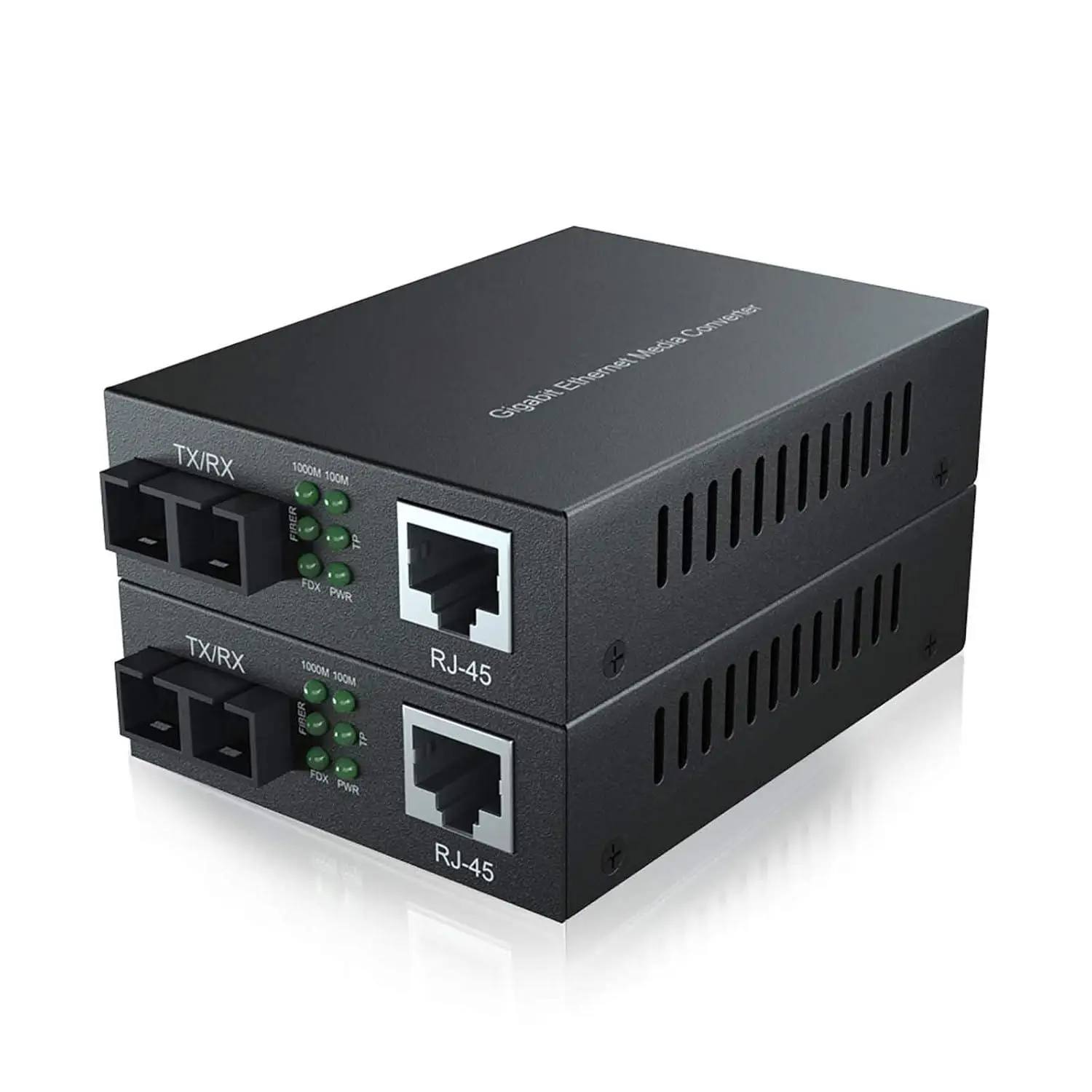 1.25G Gigabit Media Converter Dual SC Port 1000Base-LX to 10/100/1000Base-TX RJ45 Copper