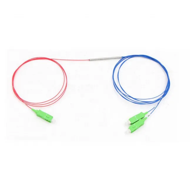 Triper windows 1310/1490/1550  Unblanced Splitter Steel Tube 1*2 Fbt Splitter Plc Ratio Splitter Fbt Coupler sc Apc Upc-boxintelecom