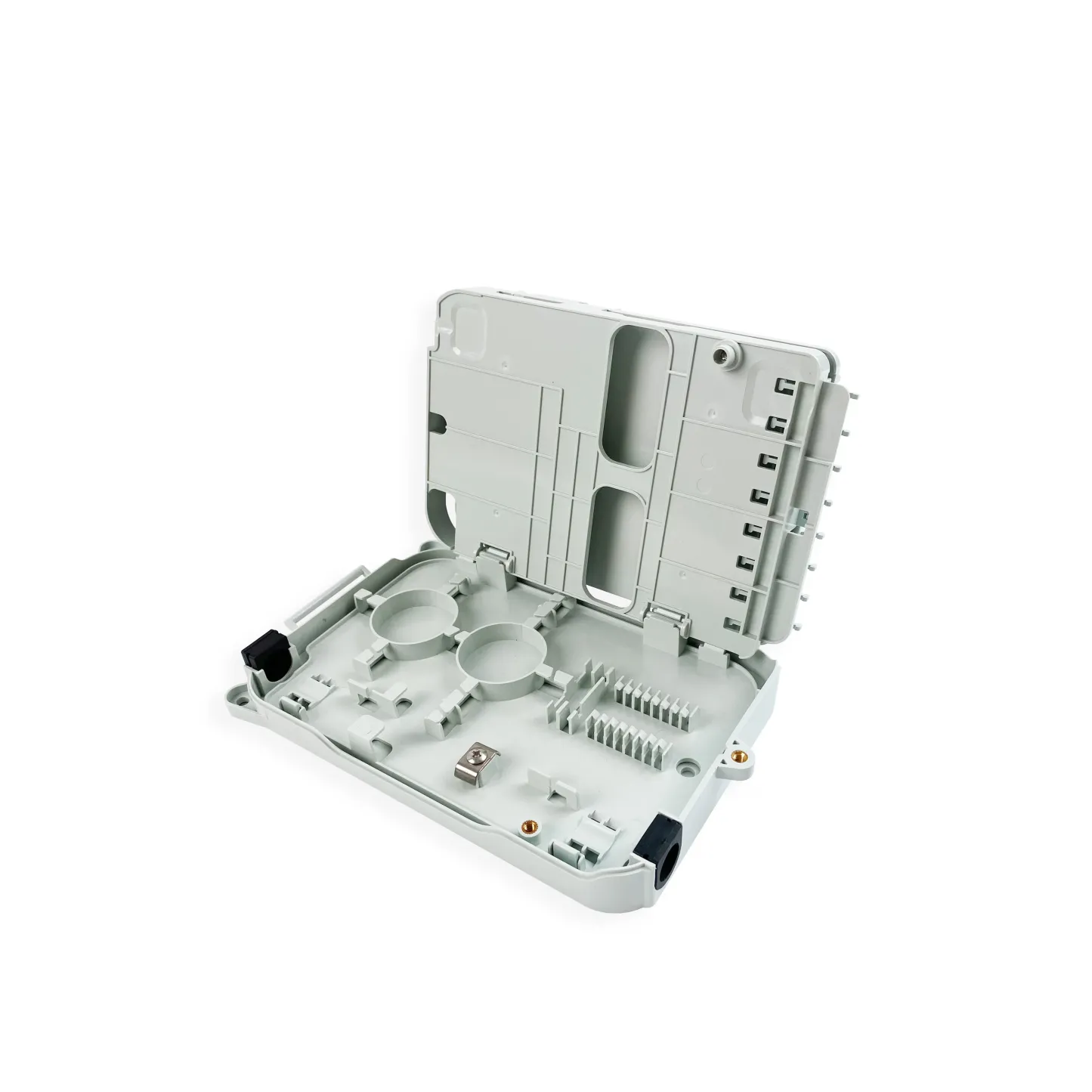 FAT-8T Outdoor IP65 48Core Fiber Optic Splice Box Ftb Fiber Distribution Box with 1*4 PLC