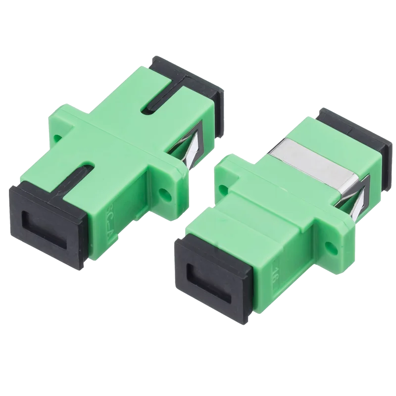 Single Core Fiber Optic Adapter Telecom Grade Optical Sc/Apc Coupler Flange Connector for FTTH 3G Network SM Fiber Type-boxintelecom