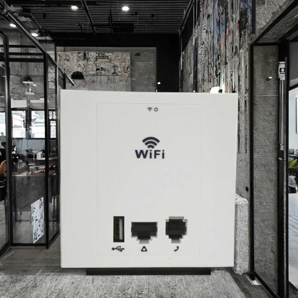 86 Wifi MT7620 Poe Access Point 300Mbps 2.4G New Soho Use Wireless Router with Firewall in Wall Mount-boxintelecom