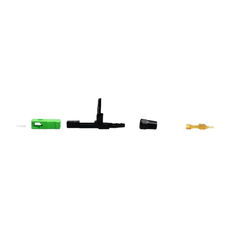 SC APC Fast Fiber Optic Quick Connectors Reusable Connectors Adapter Embedded 55mm Single Mode Fiber-boxintelecom