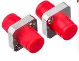 High Quality FC Single Mode Fiber Optic Adapter Square Metal Flange Coupler for FTTH Netwo