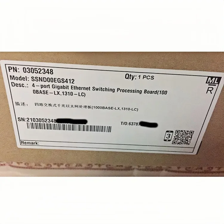 Osn 7500 Ethernet Switch Board Four-Way Gigabit Ethernet Processing Board 1000BASE-LX 1310-LC for 4G 3G Networks 80km Distance-boxintelecom