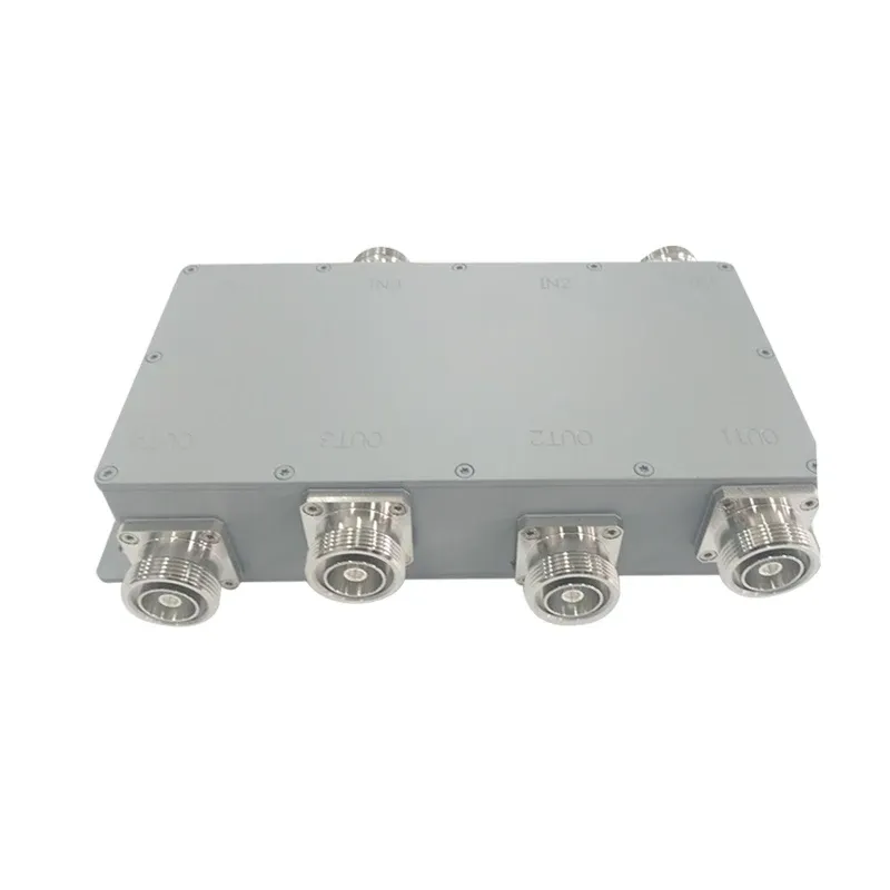 Cross Band Coupler 4in 4out Hybrid Coupler Hybrid Combiner 600-6000MHz -161dBc 7/16 F-boxintelecom