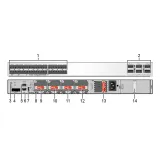 S6730S-S24X6Q-A 02353AJX 24*10GE SFP+ ports, 6*40GE QSFP ports S6700 Series enterprise swi