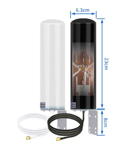 Barrel Antenna 12dBi /18dBi Professional Omnidirectional High Gain for Wireless Communicat