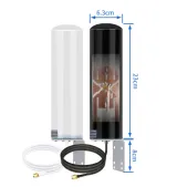Barrel Antenna 12dBi /18dBi Professional Omnidirectional High Gain for Wireless Communicat