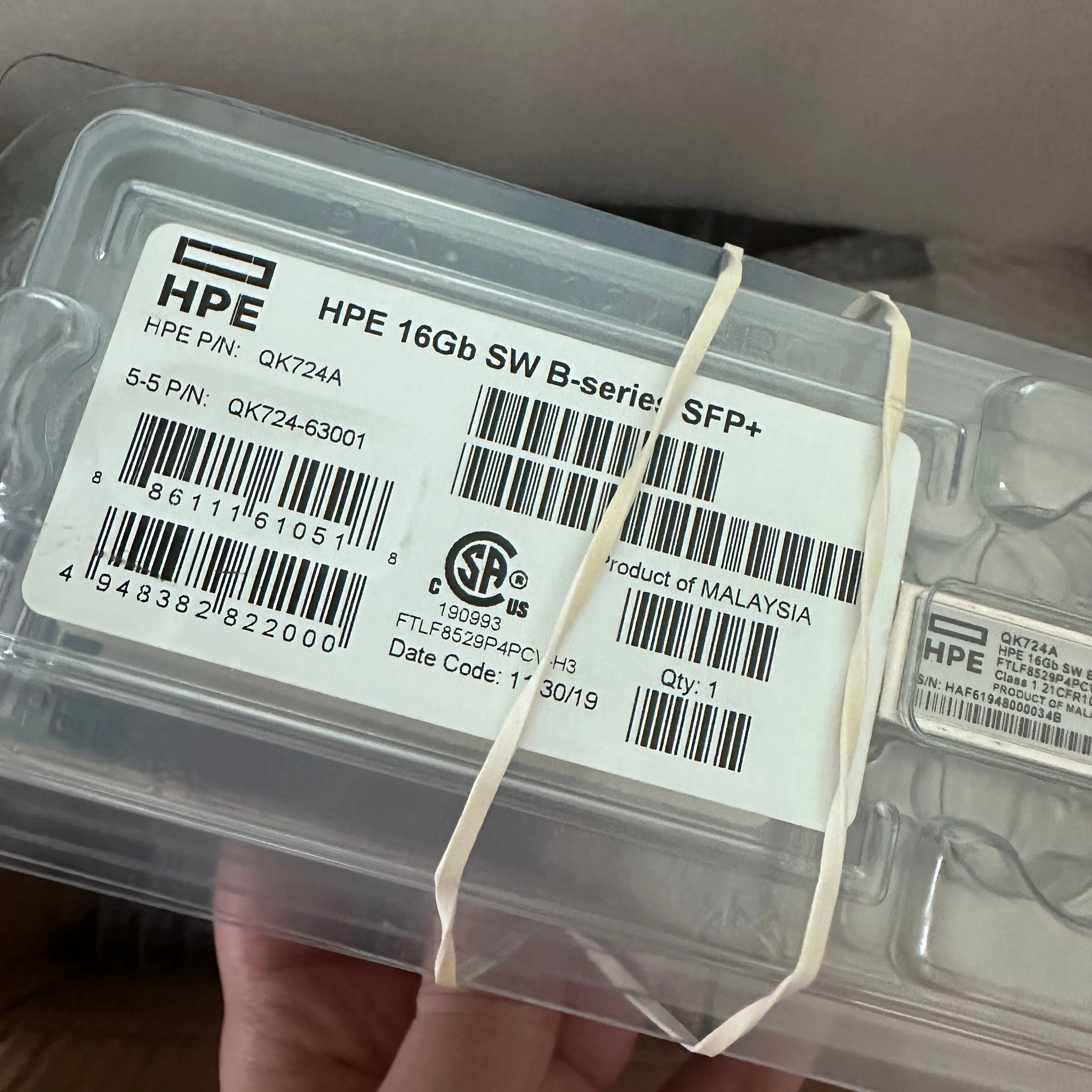 Networkmodule SFP  Memory10g 850nm 0.3km,10g Multi Optical Transceiver,Muti-mode QK724A-boxintelecom