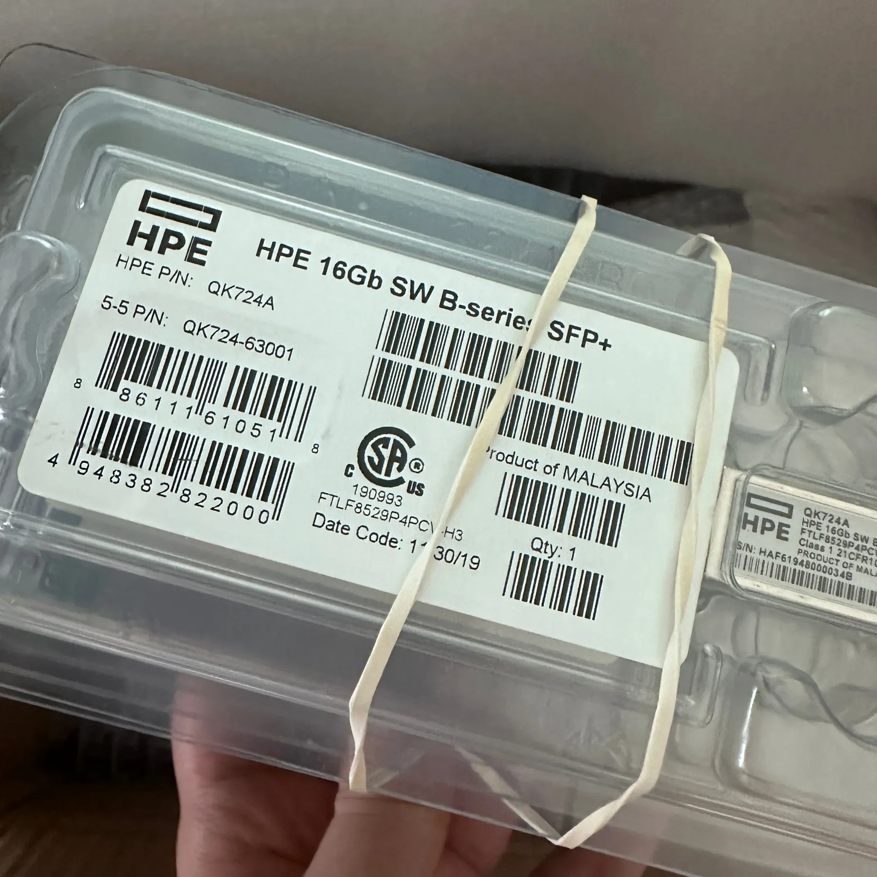 Networkmodule SFP  Memory10g 850nm 0.3km,10g Multi Optical Transceiver,Muti-mode QK724A-boxintelecom