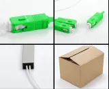 PLC 1x2 Mini Steel Tube Fiber Optic Splitter SC/APC 0.9mm Singlemode - Telecom Grade Optic