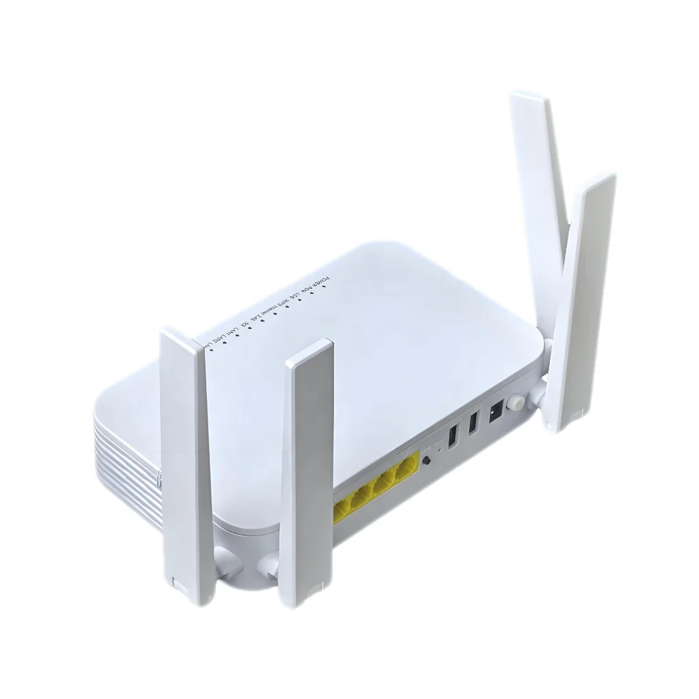 FTTH All New F900P ONT Gpon ONU 4 Port  Epon Xpon ONT 4Ge 2.4G 5G Dual Band WiFi Router Modem-boxintelecom