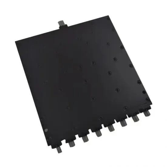 Hot Sale Telecom Parts Spot 0.6-8GHz 8 Way Wilkinson Power Splitter with SMA-F Connector f