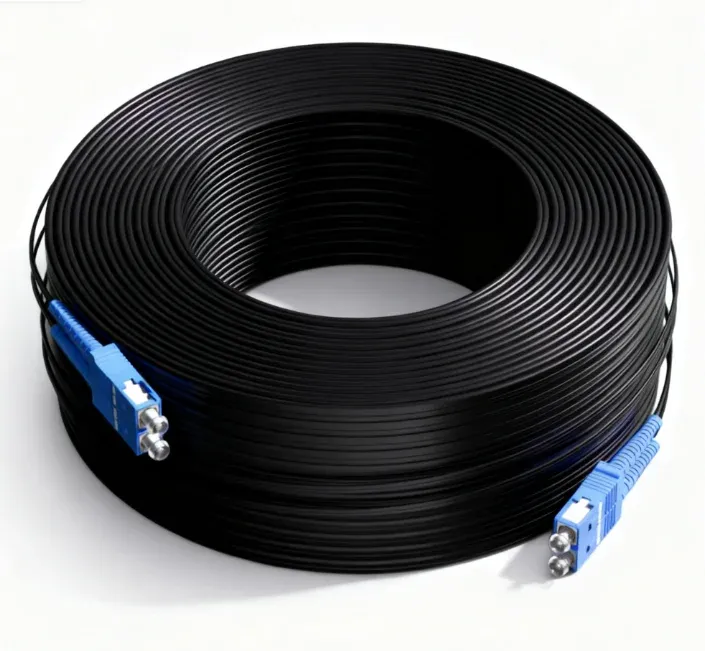 Singlemode SC SC Fiber Optic Patch Cord Single Core Outdoor Fiber Cable for Home Network E