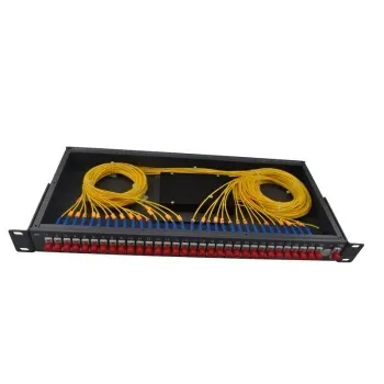 1U Rack Mount DWDM MUX DEMUX Module 40CH 100GHz 0.8nm AAWG Technology Fiber Optic Patch Panel LC UPC Duplex Dust Cap 4G POE WIFI-boxintelecom