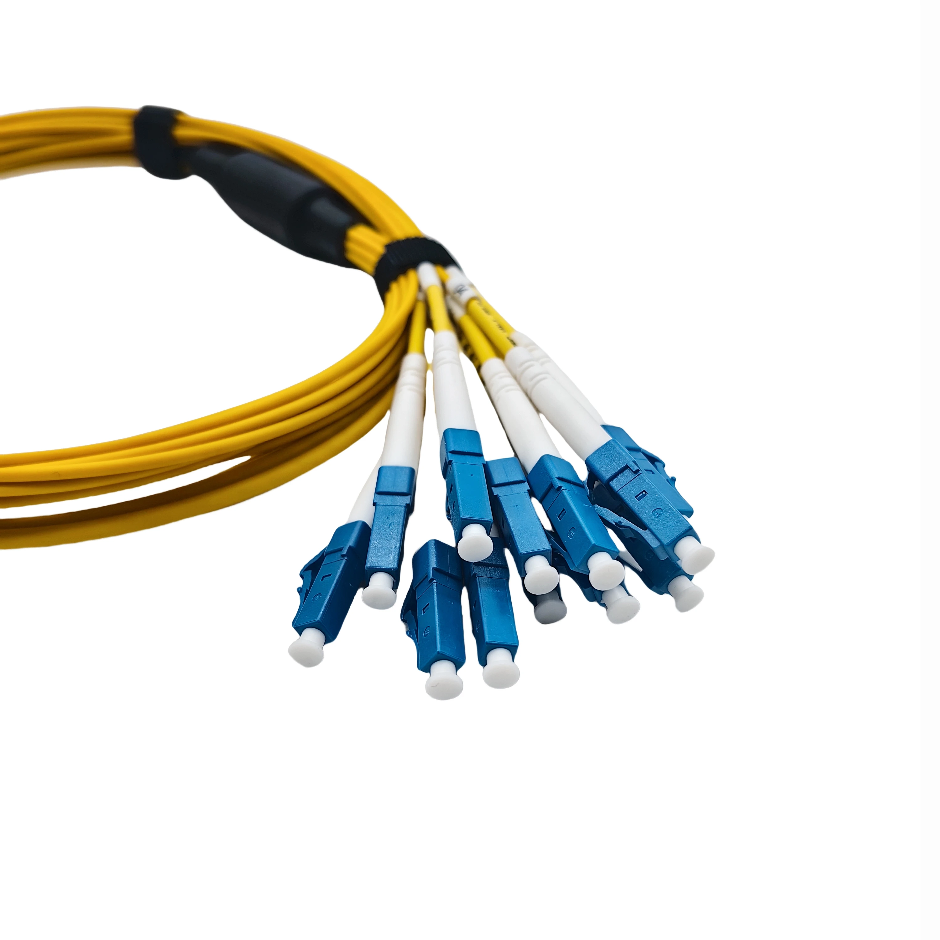 12Core Fanout Cable LC UPC SM Optic Equipment Fiber MPO APC to SC Patch Cord Hydra-boxintelecom