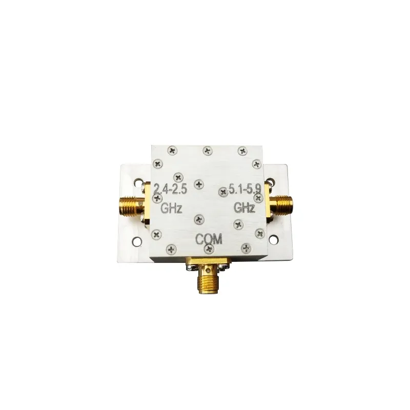 RF diplexer combiner for 2.4-2.5GHz   5.1-5.9GHz SMA female-boxintelecom