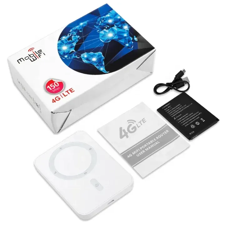 Mini Wifi Router with Unlocked SIM Card Slot Plug and Play 4G LTE Router