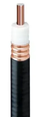 1/2 RF Flexible Coaxial Cable Black PE for Communication Cables