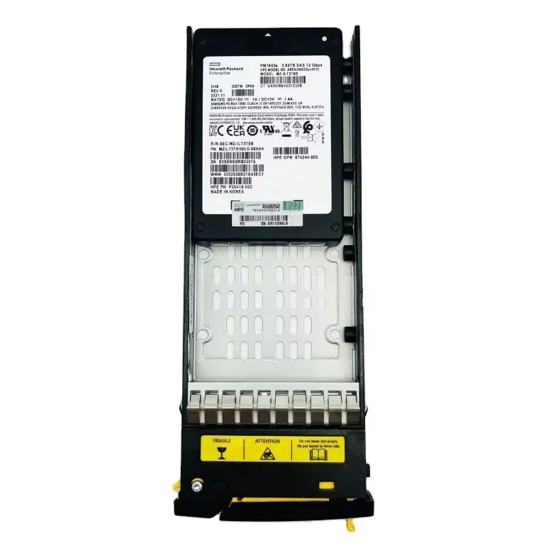 P37647-001 HPE 3PAR 8000 3.84TB 12G SAS 2.5 SSD PM1643a MZ-ILT3T8B P26410-003 874244-005