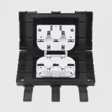 Inline Fiber Optic Splice Closure 4 Cable Ports Max 24 Fibers IP65 Waterproof SURJEH045/04