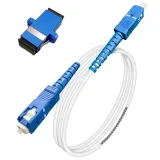 SIMPLEX 9/125um LSZH White 1m SC/UPC Fiber Jumper Optical Patch Cord SC Fiber Optic Patch 