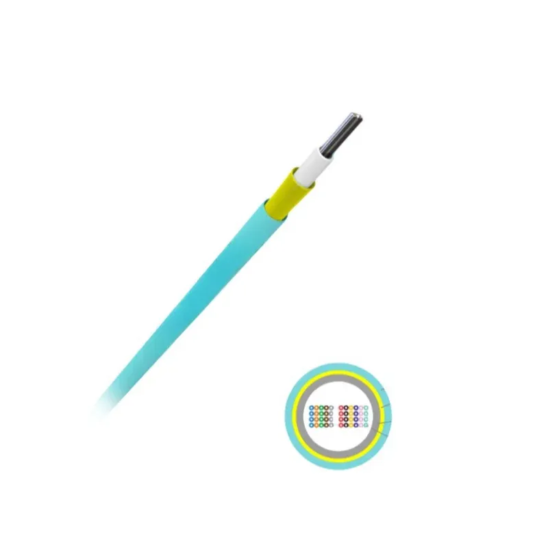 GJDFH 4 Core Multimode Ribbon Fiber Optic Cable 6 / 8 / 12 Ribbon Fibers With Non - Metallic Strength Member-boxintelecom