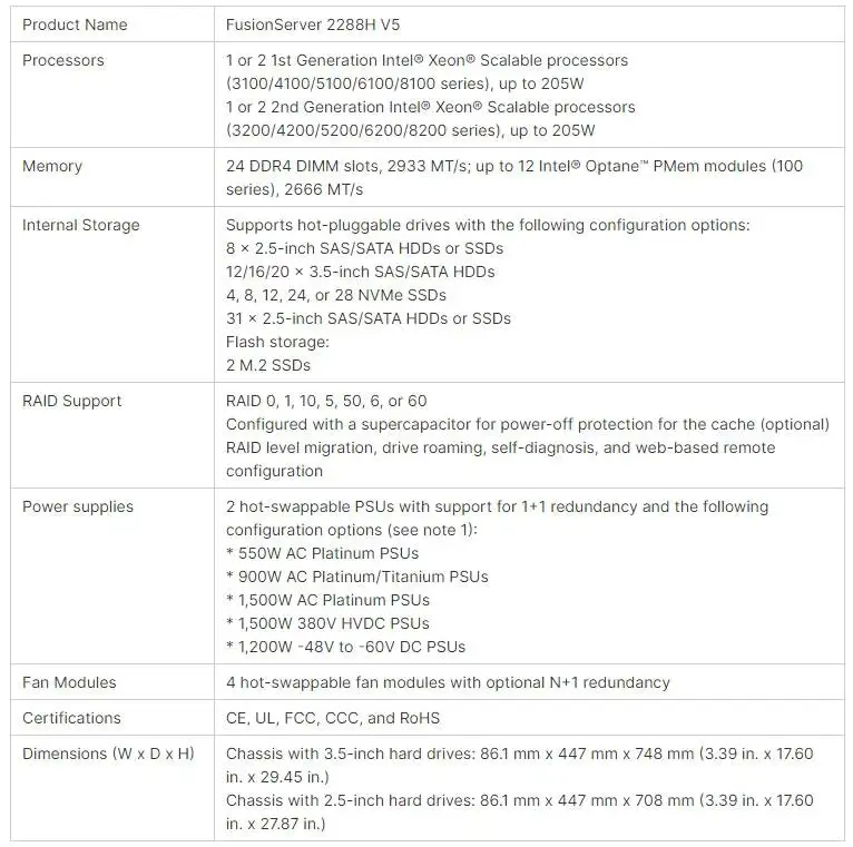 2288h V7 V6 V5 Fusionserver Xfusion Computer Ddr4 2u 2288hv5 2288hv6 2288 Fusion Rack Huaw