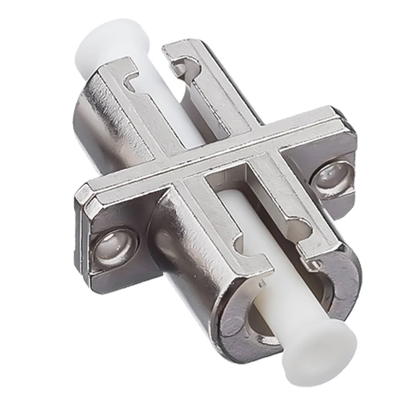 Single-Mode LC Fiber Adapter Metal Flange Single-Core Telecom Grade Coupler
