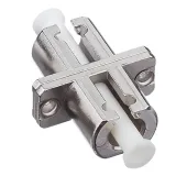 Single-Mode LC Fiber Adapter Metal Flange Single-Core Telecom Grade Coupler