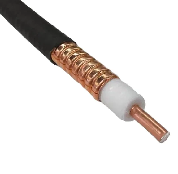 Flexible Corrugated 50ohm Low Loss 1-1/4" 1/2" 3/8" 5/8" 7/8" Communication cable RF Coaxial Foam 7/8 rf feeder cable-boxintelecom