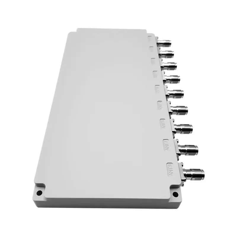 Low Pim 8 Way Power Splitter 617-3980MHz with Nex10 Female Connector 8 Way Power Divider