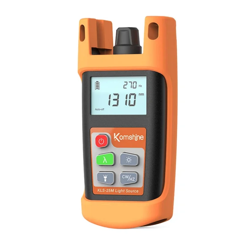 KomShine  KLS-25M Optic Fiber Light Source Handheld OLS Fiber Power Meter Visual Light Sou