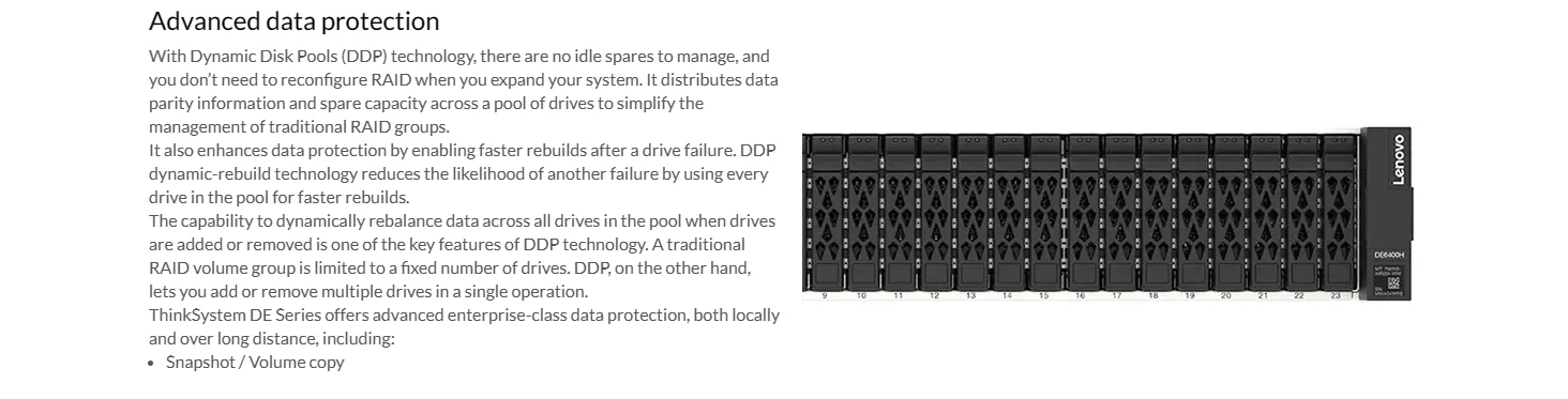 ThinkSystem DE6400H Hybrid Flash Array FC SAN\iSCSI 1